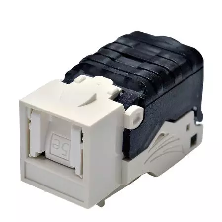 Catégorie 5e - Prise Keystone sans blindage Super Cat 5e avec obturateur sans outil