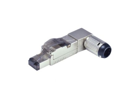 STP Angled Type - Shielded Die-Cast Angled Field Terminable Plug