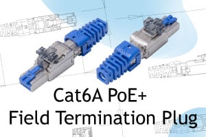 ISO/IEC Cat6A PoE+ Enchufe de Terminación de Campo