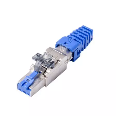 ISO/IEC Cat6A STP PoE++ Field Termination Plug