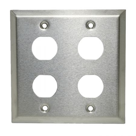 EtheIEFA0-C - SUS430 Faceplate 4-Port (IP44)