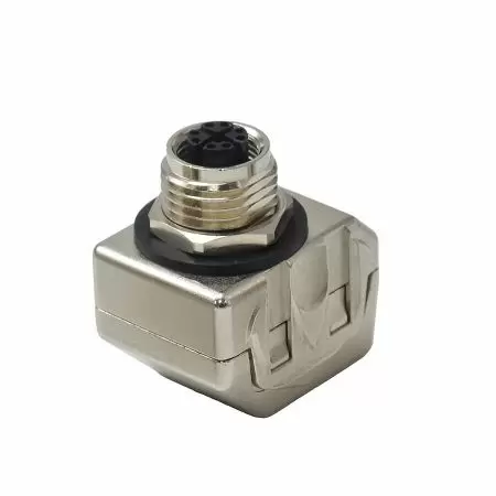 M12 Coupler - M-12 Female to RJ-45 Female Adaptor