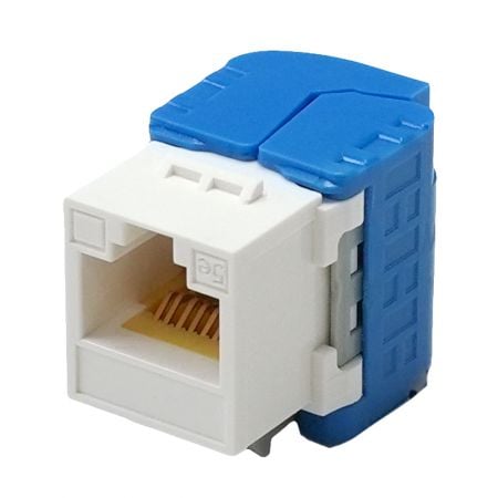 Categoría 5e - Conector Keystone sin herramientas UTP de 180°