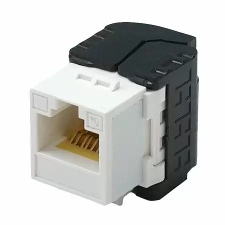 ISO/IEC Category 6a - Unshielded ISO Cat 6a / TIA Cat 6A Component-Rated Toolless Keystone Jack