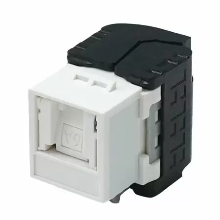Category 6A - Unshielded TIA Cat 6A Component-Rated Shuttered Toolless Keystone Jack
