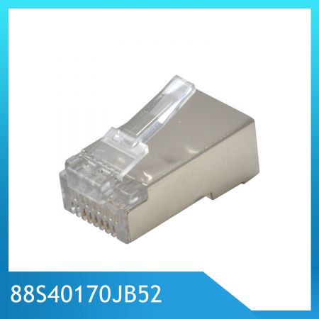 Connettore RJ45 schermato Cat6A con design a coda, certificato UL, 1,5 mm