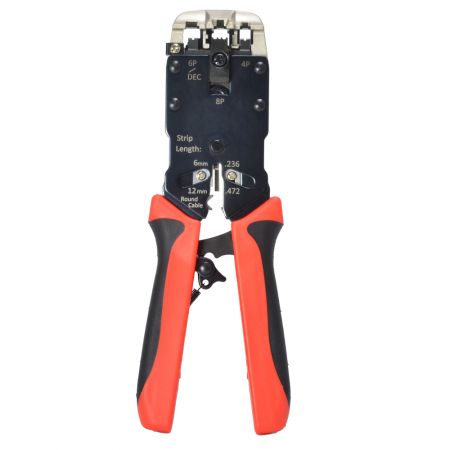 Rj44 Tools ↑Crimp |All-in-One Plug Crimper with Stripper and Cutter (007A8H03) – HCI
