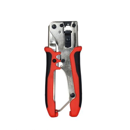 ↑Crimp/Palm - Palm-size RJ45 Plug Crimper with Strip/Cut