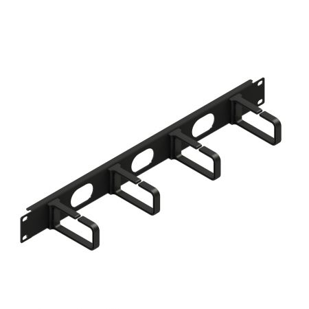1U panel hole with hangers - 1U Horizontal Cable Manager with 4 C Hangers