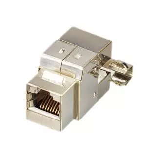 Category 5e - Cat 5e180° STP Punchdown Keystone Jack with Cable Holder