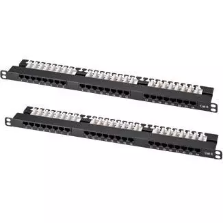 Category 6 - 0.5U 24-Port High Density UTP Modular Patch Panel