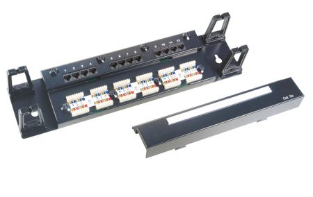 Wall Mount-12P - Wall Mount Moludar Type 12-Port UTP Modular Patch Panel