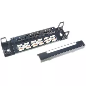 Category 6 - Wall Mount Moludar Type 12-Port UTP Modular Patch Panel