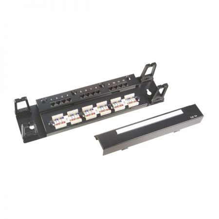 Category 5e - Wall Mount Moludar Type 12-Port UTP Modular Patch Panel