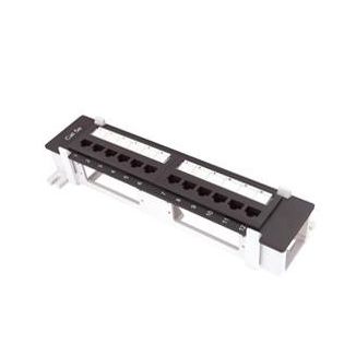 Category 5e - Wall Mount Type 10" 12-Port UTP Modular Patch Pane