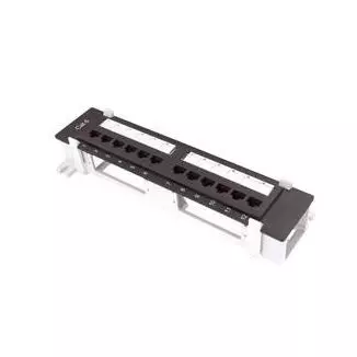 Category 6 - Wall Mount Type 10" 12-Port UTP Modular Patch Pane