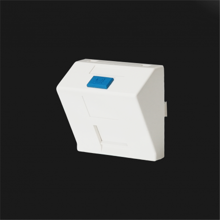 Shuttered 45° 1-Port - Sub-Insert 2P, Shuttered 45° 1-Port w/Color Icons, 45x45mm