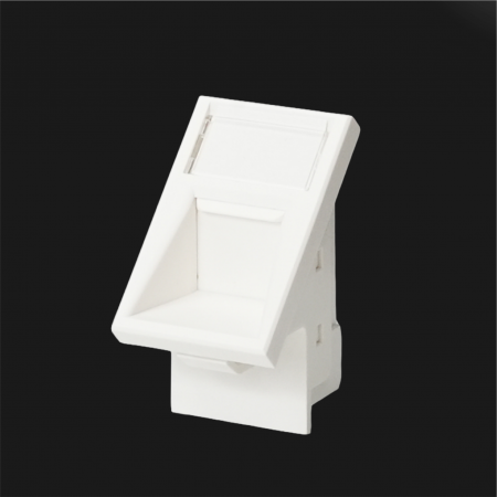 Shuttered 45° - LJ6c Sub-Insert 1P, Shuttered 45° 1-Port, 37.5x25mm