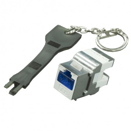 Secured Lock for RJ45 Keystone Jack and Patch Panel