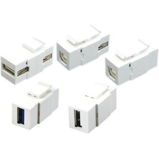 Horizontal Type 180° USB 2.0 / 3.0 Coupler - Horizontal Type 180° USB 2.0 / 3.0 Coupler