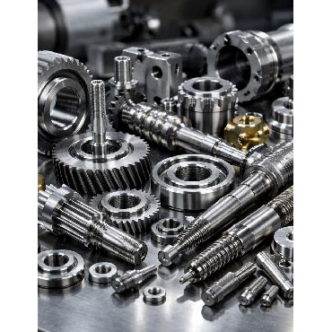 Complete selection of threaded rods and slotted screws.