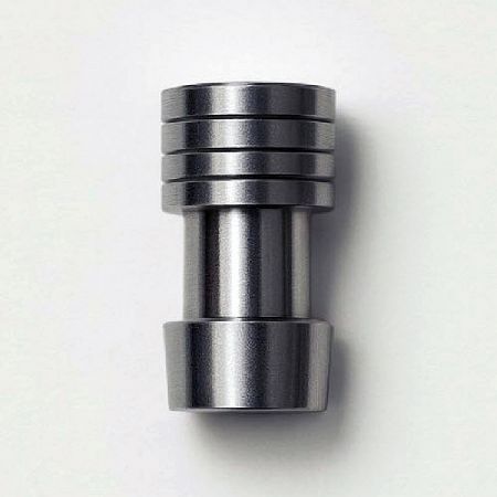 CNC Machined 316 Stainless Steel Sleeve - CNC machined 316 stainless steel sleeve with stepped outer diameter and precision grooves.