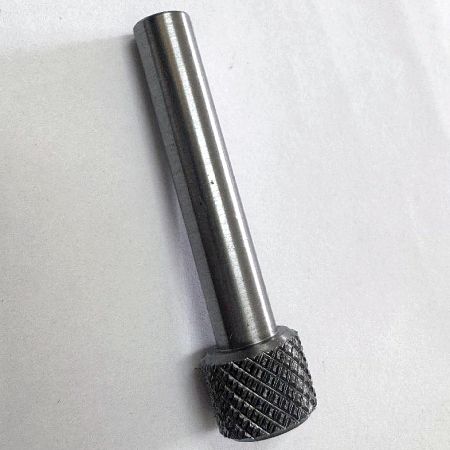 CNC Turned Diamond Knurled Hinge Pin - Finished nickel-plated hinge pin.