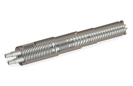 Assembly Diagram of Conical Twin Screw and Conical Barrel