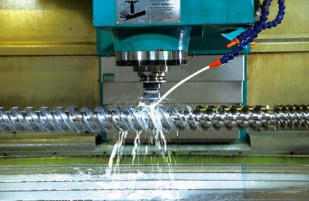 The counter-rotating twin screw is currently under processing.