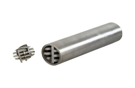 Mesh Static Mixer - The product photo of a mesh-type static mixer.