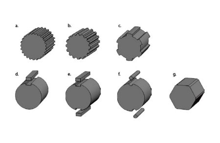 A variety of spline shaft are be for selection.