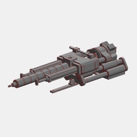 伺服節能塑膠射出機的射出單元。