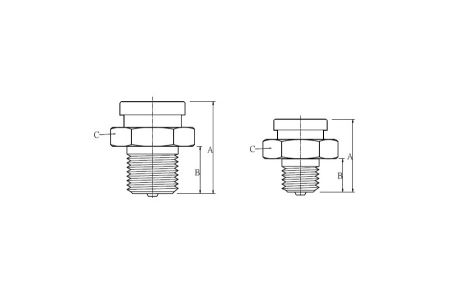 Button Head Grease Nipple Drawing