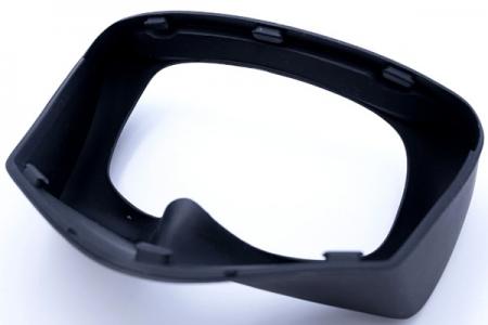 Lunettes en silicone combinées avec un cadre en PC pour équipement médical.