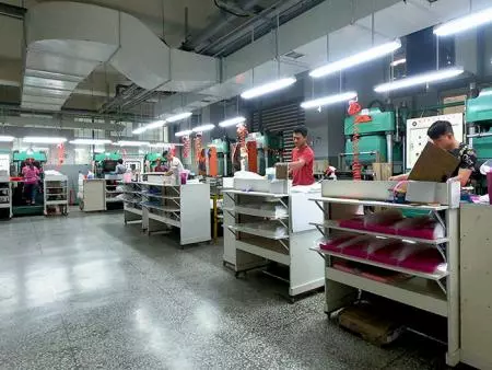 Silicone compression molding production line