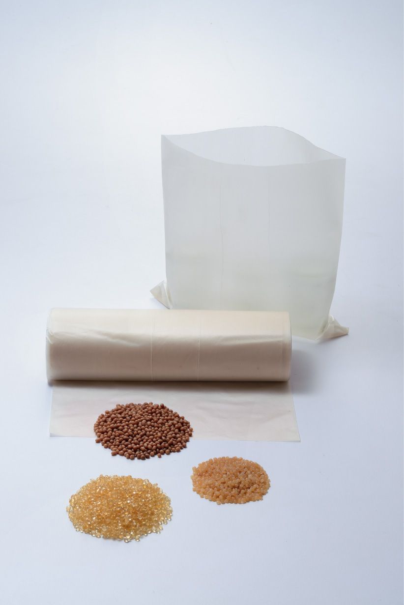 生物聚合物增加了袋子的强度及厚度。
