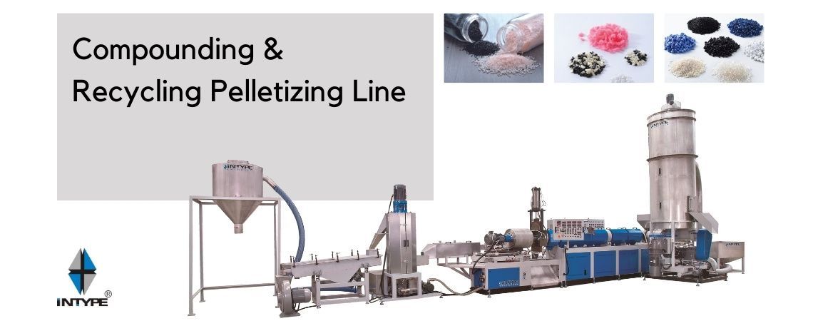 Recycling Extrusion Machine - Various Plastic Waste Coloring / Recycling & Pelletizing