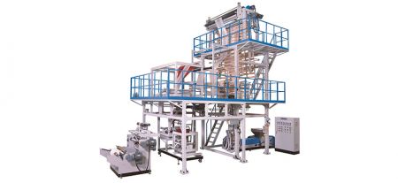 Машина для изготовления пластиковых листов HDPE с маскирующей лентой с онлайн-складывающим устройством