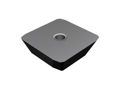 Single-sided square milling inserts without a hole adapt to Mitsubishi insert.
