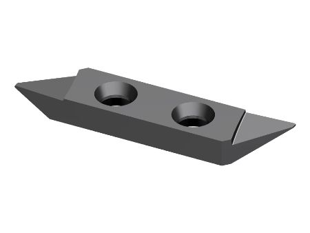 Right-hand Double Hole Sweeping Carbide Inserts - Right-hand double hole sweeping carbide insert