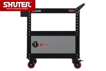 Tool cart with a locker
