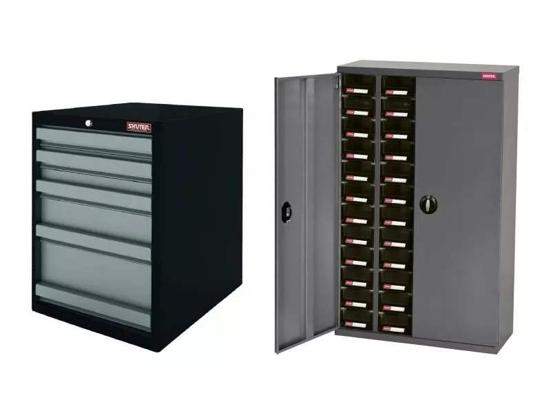 서랍이 있는 강철 저장 캐비닛, 정리 및 저장용 서랍 캐비닛