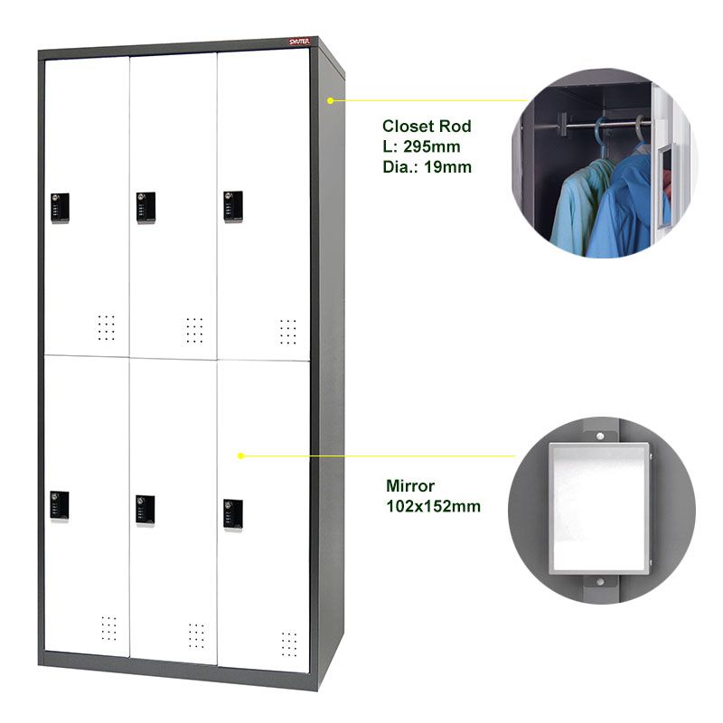 Armario metálico de un solo nivel, 2 compartimentos - Armario metálico  digital para almacenamiento seguro - 2 puertas en 2 columnas, Fabricante  de sistemas personalizados de organización de garajes