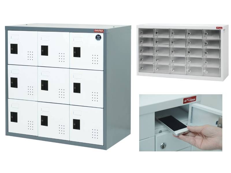 学校、廊下、ジム、またはオフィス用のSHUTERスチールロッカー