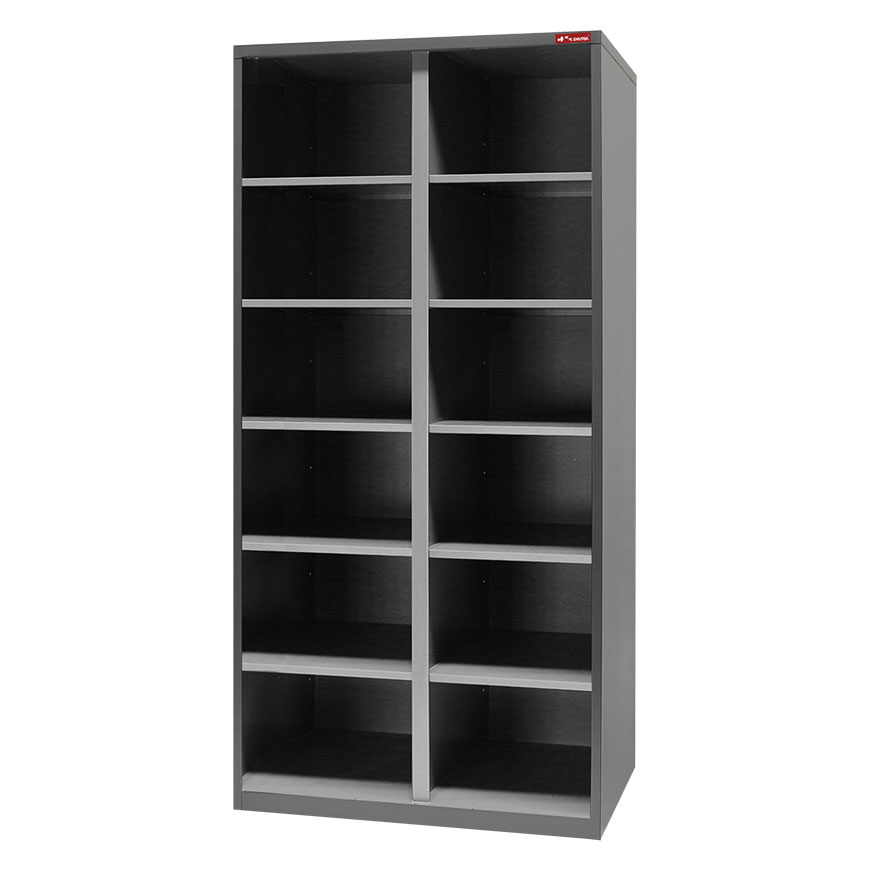 Metal Storage Cabinet without Doors, 12 compartments - Open Metal ...