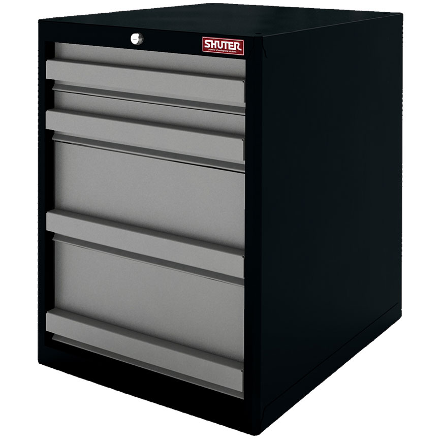 Heavy Duty Metal Tool Cabinet - 70cm Height with 4 Drawers for
