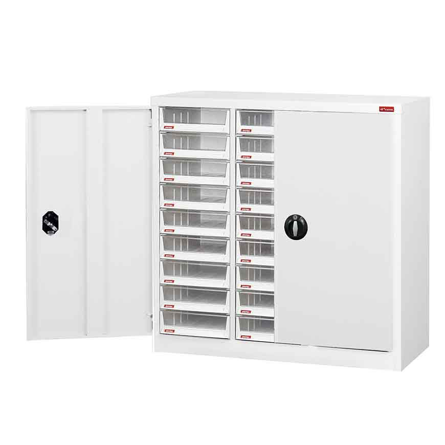 Unit pribadi ini yang memiliki pintu yang dapat dikunci sangat cocok untuk menyimpan alat tulis, dokumen, dan barang pribadi yang sensitif.