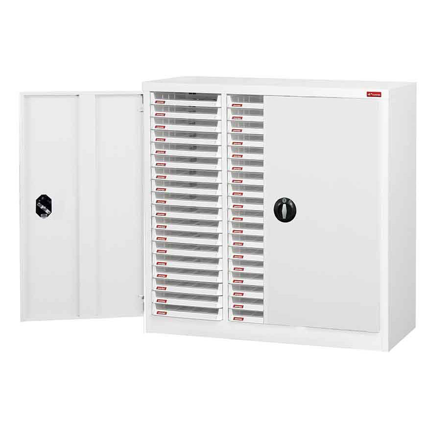 Đơn vị lưu trữ ngăn kéo cửa có thể khóa, đủ an toàn để lưu trữ trong các khu vực thương mại công cộng hoặc gia đình riêng tư.