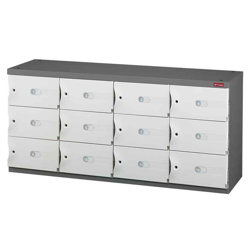 Kabinet kontemporer yang dilengkapi dengan pintu ABS yang kuat dan dapat dikunci.