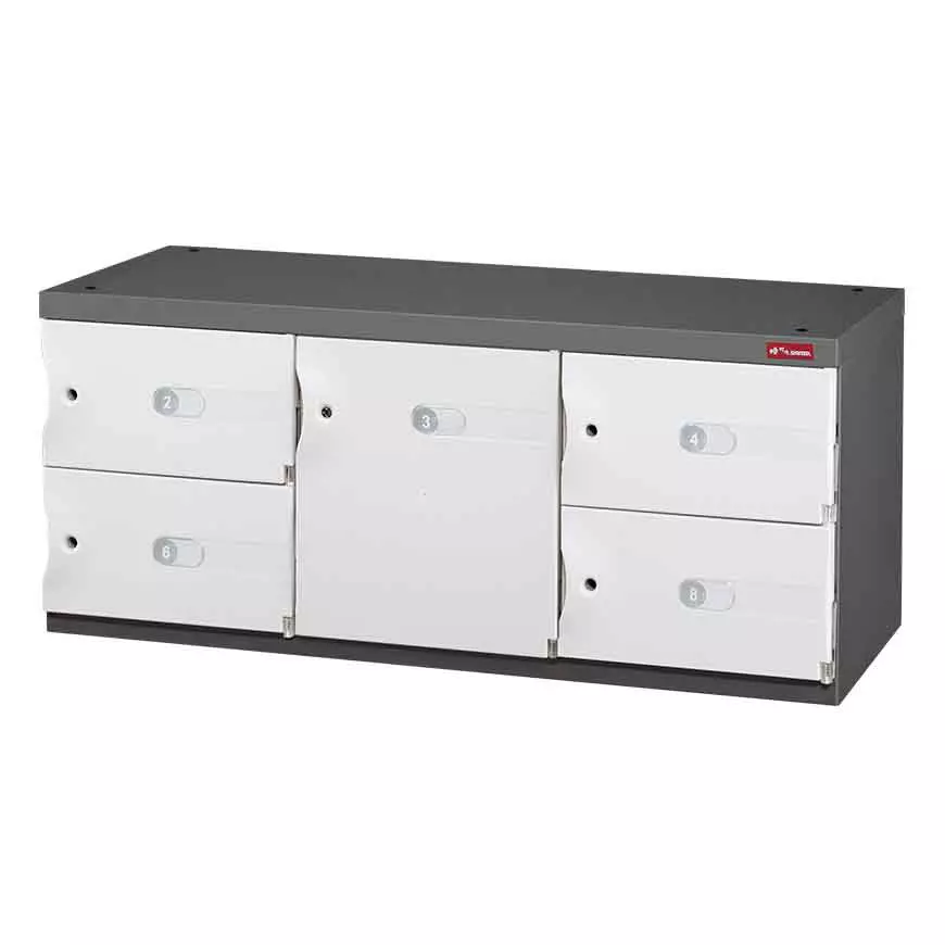 Let SHUTER help you securely store your personal items with this beautifully designed storage credenza.